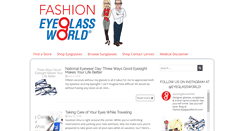 Desktop Screenshot of fashioneyeglassworld.com